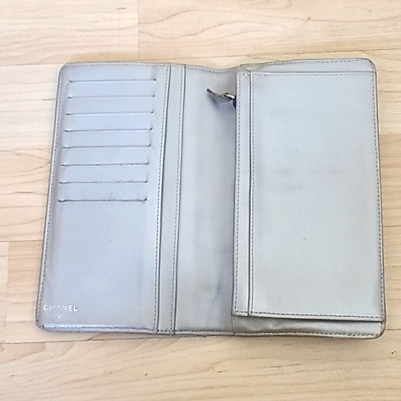 Chanel Wallet Purse Long Wallet Gold Woman Authentic Used - Picture 5 of 13